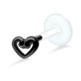 Hollow Heart Labrets Push-in LA-1010